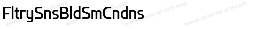 Flatory Sans Bold SemiCondensed字体转换